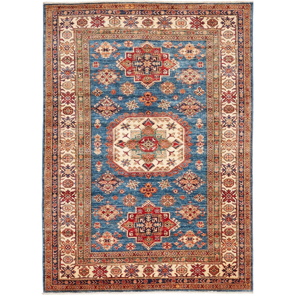Tappeto Kazak Fine Pakistan marrone beige 172x240 Tappeto Kazak Fine Pakistan marrone beige 172x240