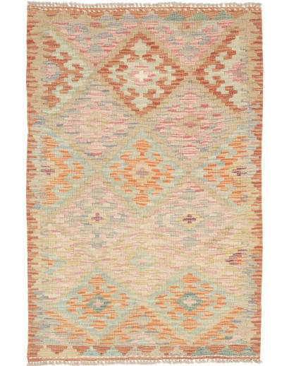 Tappeto Kilim Afghanistan marrone rosso 75x115