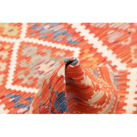 Tappeto Kilim Afghanistan rosso giallo 109x203