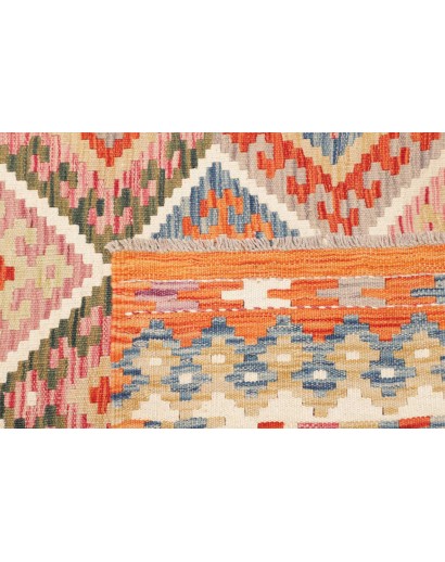 Tappeto Kilim Afghanistan marrone arancione 102x198