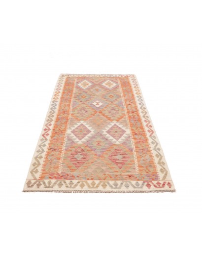 Tappeto Kilim Afghanistan marrone rosso 101x196