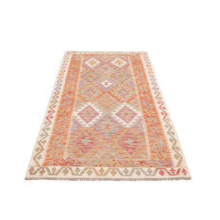 Tappeto Kilim Afghanistan marrone rosso 101x196