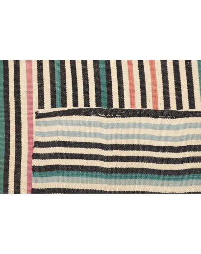 Tappeto Kilim Persia bianco grigio 200x305