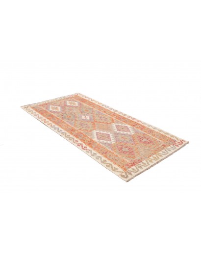 Tappeto Kilim Afghanistan marrone rosso 101x196
