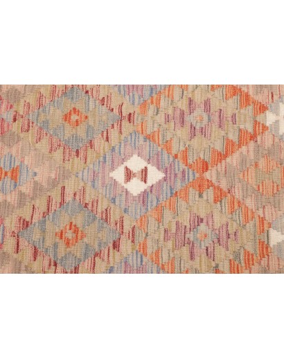 Tappeto Kilim Afghanistan marrone rosso 101x196