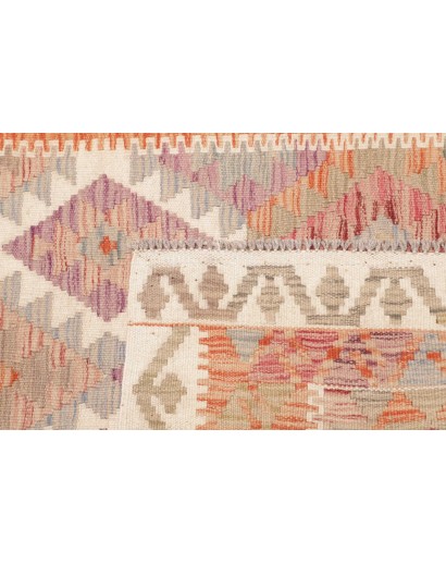 Tappeto Kilim Afghanistan marrone rosso 101x196