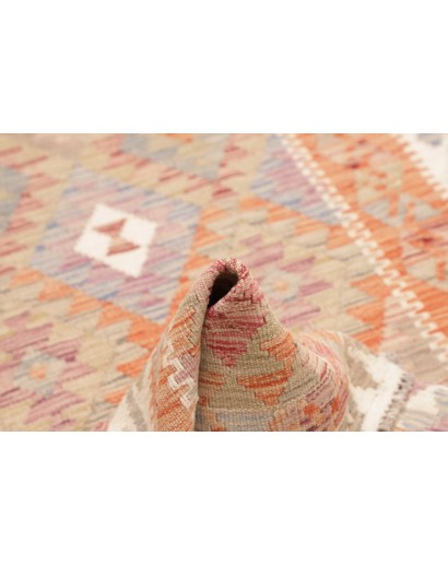 Tappeto Kilim Afghanistan marrone rosso 101x196