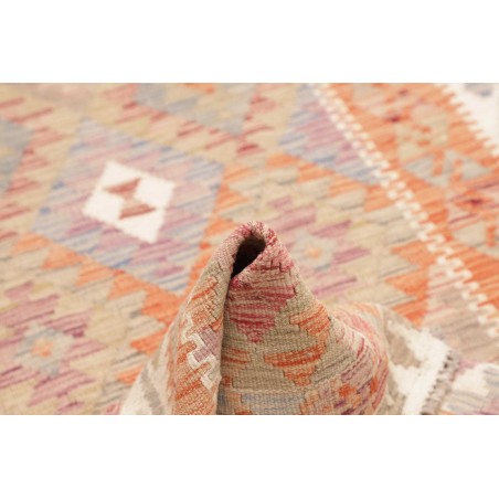 Tappeto Kilim Afghanistan marrone rosso 101x196