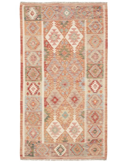 Tappeto Kilim Afghanistan marrone 111x198