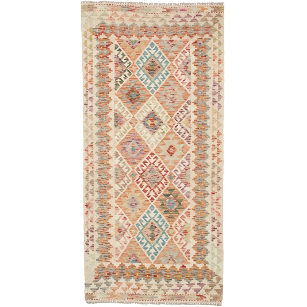Tappeto Kilim Afghanistan marrone 94x201
