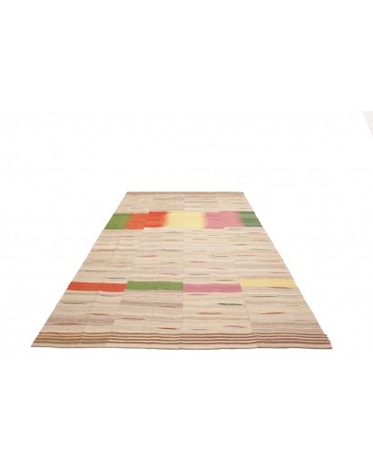 Tappeto Kilim Persia beige azzurro 207x324