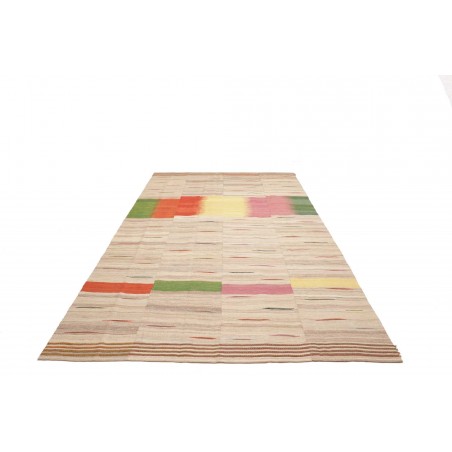 Tappeto Kilim Persia beige azzurro 207x324