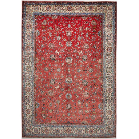 Tappeto Sarough Persia rosso beige 270x390