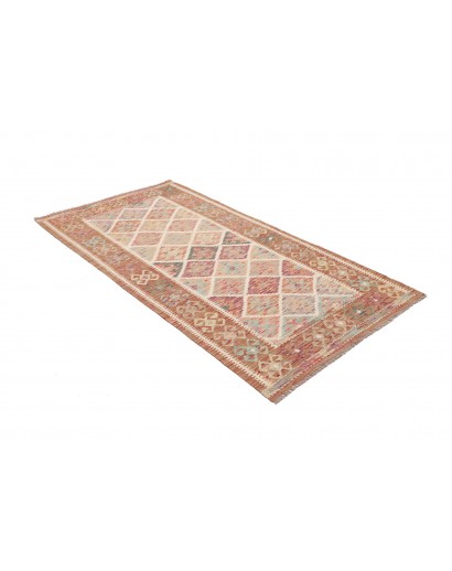 Tappeto Kilim Afghanistan marrone beige 102x193