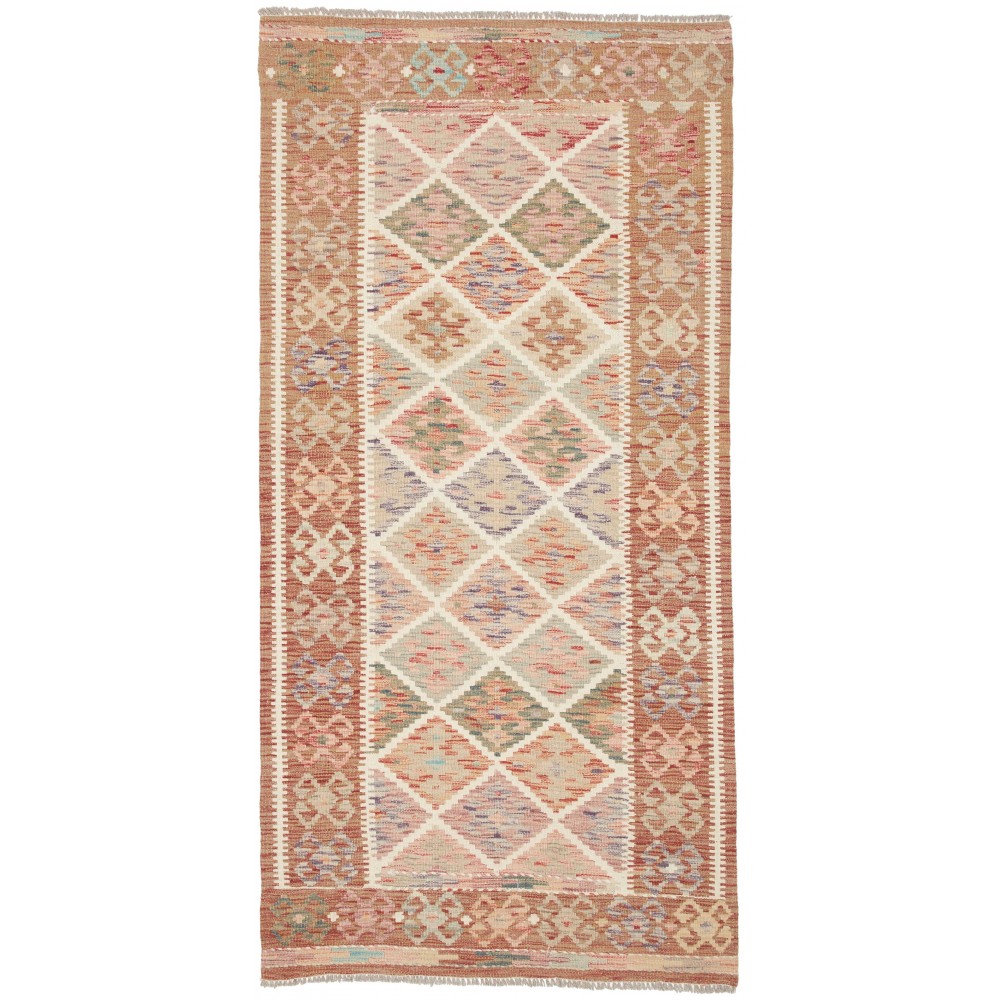Tappeto Kilim Afghanistan marrone 100x202