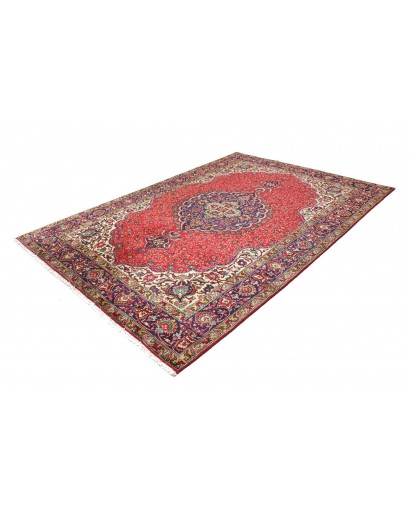 Tappeto Tabriz Persia marrone giallo 200x293