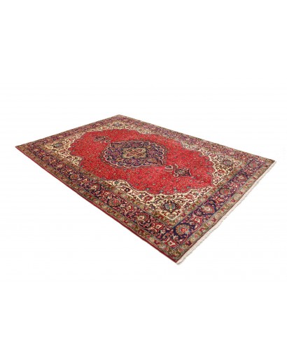 Tappeto Tabriz Persia marrone giallo 200x293