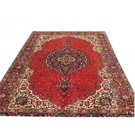 Tappeto Tabriz Persia marrone giallo 200x293