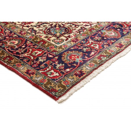Tappeto Tabriz Persia marrone giallo 200x293