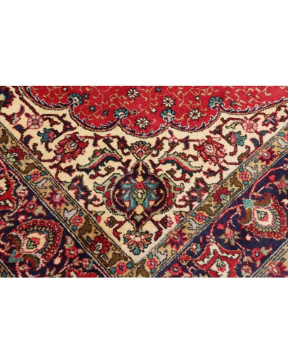 Tappeto Tabriz Persia marrone giallo 200x293
