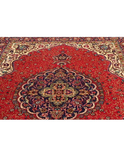 Tappeto Tabriz Persia marrone giallo 200x293