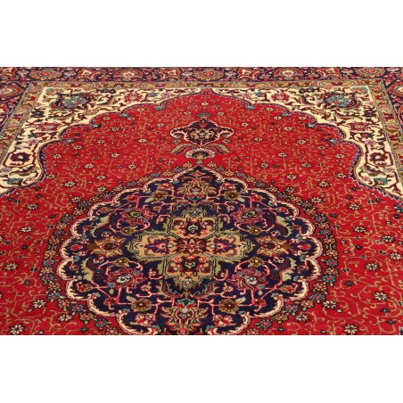 Tappeto Tabriz Persia marrone giallo 200x293