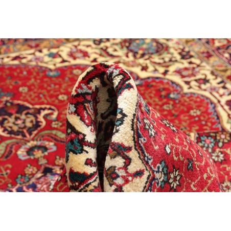 Tappeto Tabriz Persia marrone giallo 200x293