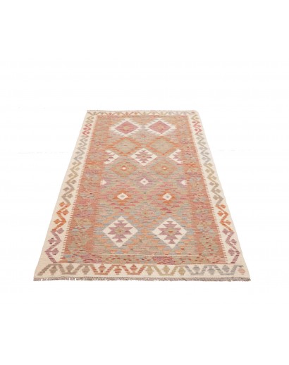 Tappeto Kilim Afghanistan marrone bianco 99x190