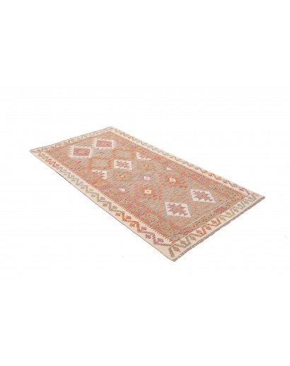 Tappeto Kilim Afghanistan marrone bianco 99x190