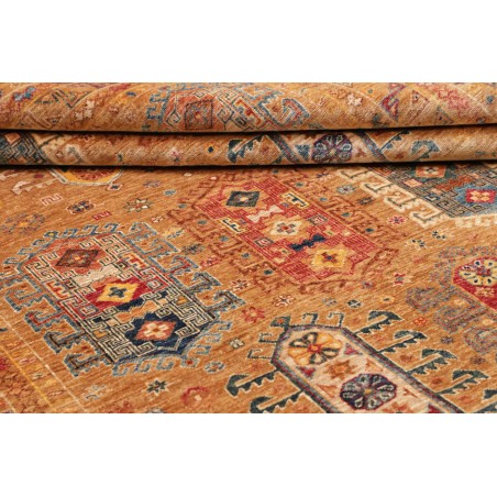 Tappeto Tribal Pakistan arancione marrone 200x293