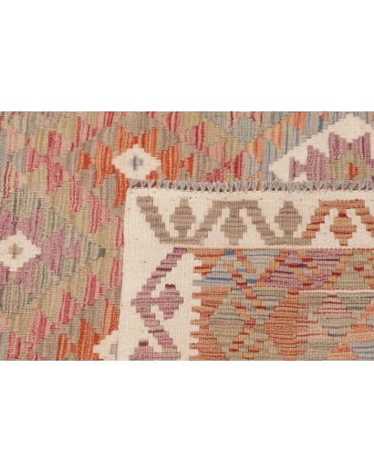 Tappeto Kilim Afghanistan marrone bianco 99x190