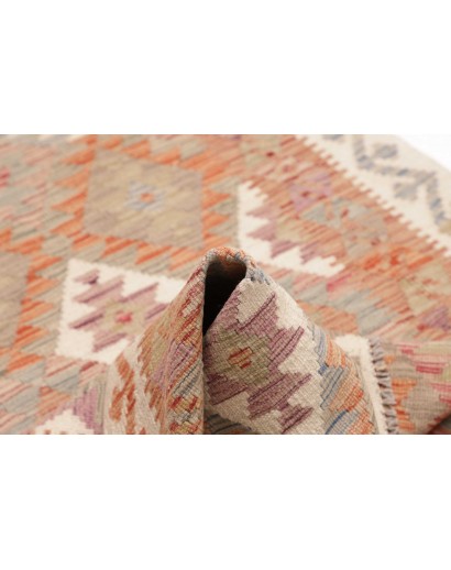 Tappeto Kilim Afghanistan marrone bianco 99x190