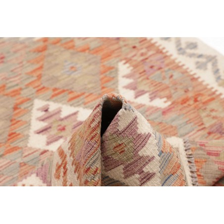 Tappeto Kilim Afghanistan marrone bianco 99x190