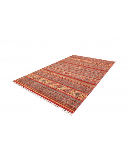 Tappeto Samarkand Pakistan rosso marrone 201x297