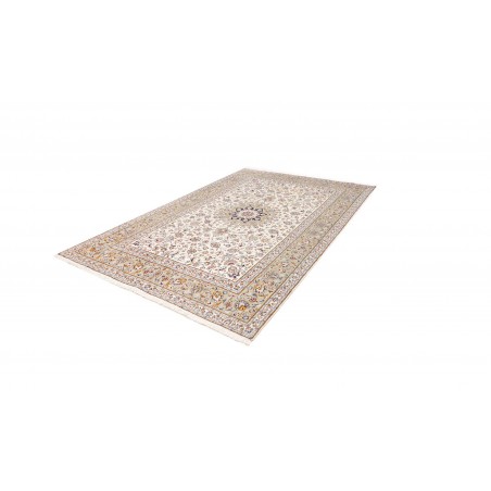 Tappeto Kashan Persia bianco grigio 200x300