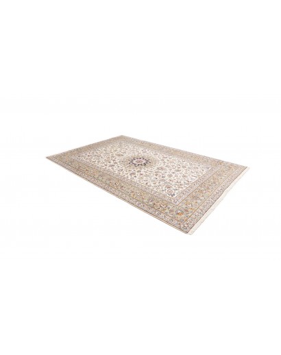Tappeto Kashan Persia bianco grigio 200x300