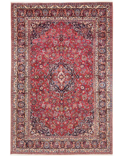Tappeto Mashad Persia marrone bianco 193x289