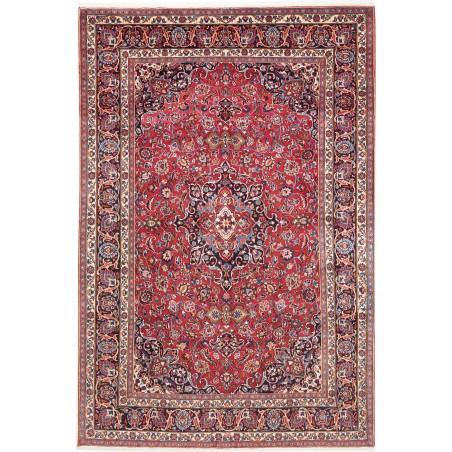 Tappeto Mashad Persia marrone bianco 193x289