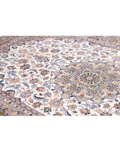 Tappeto Kashan Persia beige bianco 200x285