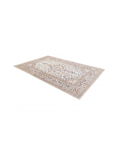 Tappeto Kashan Persia bianco grigio 195x292