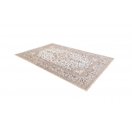 Tappeto Kashan Persia bianco grigio 195x292