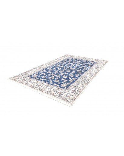 Tappeto Nain Kashmar Persia blu 198x292