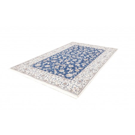 Tappeto Nain Kashmar Persia blu 198x292
