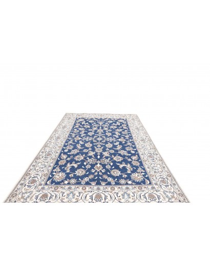 Tappeto Nain Kashmar Persia blu 198x292