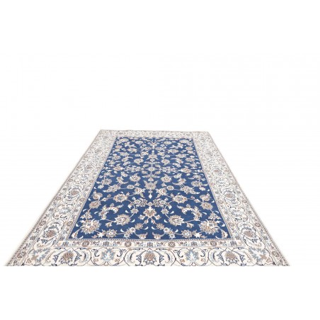 Tappeto Nain Kashmar Persia blu 198x292
