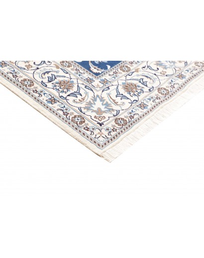 Tappeto Nain Kashmar Persia blu 198x292