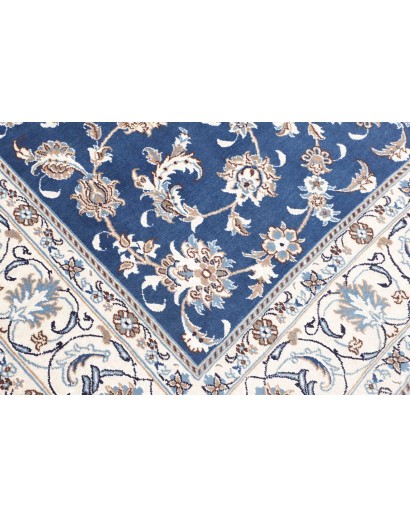 Tappeto Nain Kashmar Persia blu 198x292