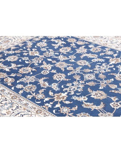 Tappeto Nain Kashmar Persia blu 198x292