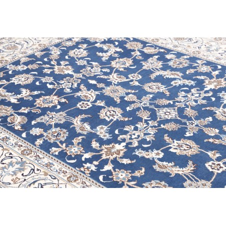 Tappeto Nain Kashmar Persia blu 198x292