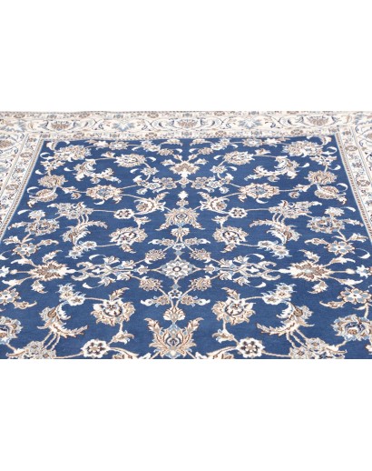 Tappeto Nain Kashmar Persia blu 198x292